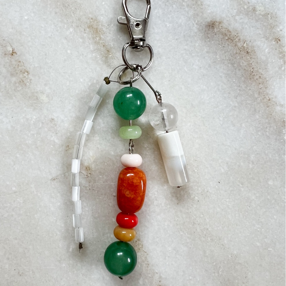 Colorful Beaded Keychain